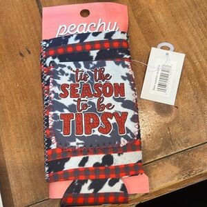 Tis the Season to be Tipsy can holder/cooler  NWT Host Pick